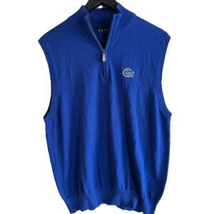 Florida Gators Vesi Sportswear Sweater‎ Vest Golf Cotton Men's S 1/4 Zip